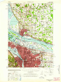 PORTLAND, WA-OR HISTORICAL MAP GEOPDF 15