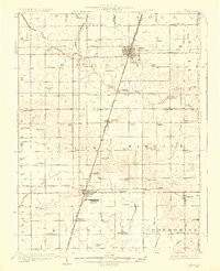 PAXTON, IL HISTORICAL MAP GEOPDF 15X15 G