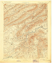 CHRISTIANSBURG, VA-WV HISTORICAL MAP GEO