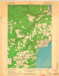 WASHBURN, WI HISTORICAL MAP GEOPDF 7.5X7