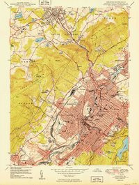 SCRANTON, PA HISTORICAL MAP GEOPDF 7.5X7