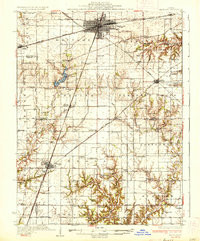 MATTOON, IL HISTORICAL MAP GEOPDF 15X15