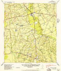 BATESVILLE, TX HISTORICAL MAP GEOPDF 15X