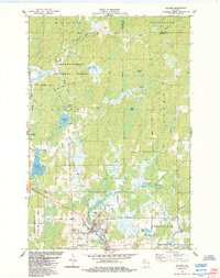GLIDDEN, WI HISTORICAL MAP GEOPDF 7.5X7.