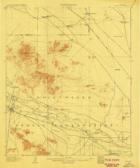 SACATON, AZ HISTORICAL MAP GEOPDF 15X15