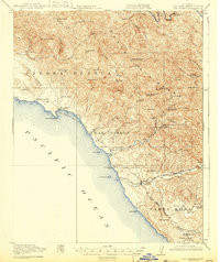 SAN SIMEON, CA HISTORICAL MAP GEOPDF 15X