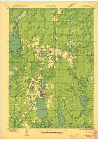 CRANDON, WI HISTORICAL MAP GEOPDF 15X15