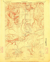 GALLATIN, WY-MT HISTORICAL MAP GEOPDF 30