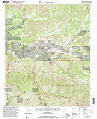 REYES PEAK, CA HISTORICAL MAP GEOPDF 7.5