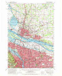 PORTLAND, WA-OR HISTORICAL MAP GEOPDF 15
