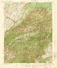 VESUVIUS, VA HISTORICAL MAP GEOPDF 15X15
