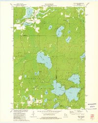 MOLE LAKE, WI HISTORICAL MAP GEOPDF 7.5X