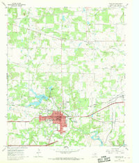 EASTLAND, TX HISTORICAL MAP GEOPDF 7.5X7
