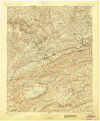 POCAHONTAS, VA-WV HISTORICAL MAP GEOPDF