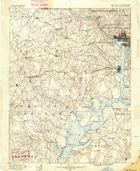 MOUNT VERNON, VA-MD-DC HISTORICAL MAP GE