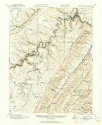 ELK GARDEN, WV-MD HISTORICAL MAP GEOPDF