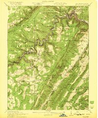 ELK GARDEN, WV-MD HISTORICAL MAP GEOPDF