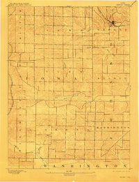 OXFORD, IA HISTORICAL MAP GEOPDF 15X15 G
