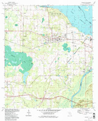 SNEADS, FL-GA HISTORICAL MAP GEOPDF 7.5X