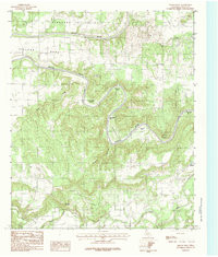 BRAZOS WEST, TX HISTORICAL MAP GEOPDF 7.
