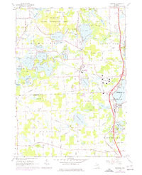 HAMBURG, MI HISTORICAL MAP GEOPDF 7.5X7.