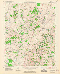 WOODBURN, KY HISTORICAL MAP GEOPDF 7.5X7