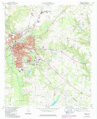 AMERICUS, GA HISTORICAL MAP GEOPDF 7.5X7