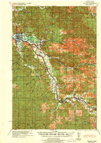 ONALASKA, WA HISTORICAL MAP GEOPDF 15X15