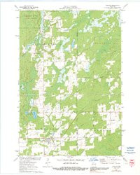 HAWKINS, WI HISTORICAL MAP GEOPDF 7.5X7.