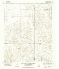BOOKER SE, TX HISTORICAL MAP GEOPDF 7.5X
