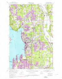 KIRKLAND, WA HISTORICAL MAP GEOPDF 7.5X7