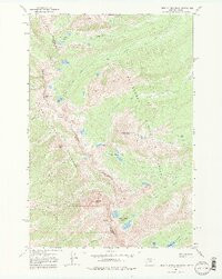 HOMER YOUNGS PEAK, MT-ID HISTORICAL MAP