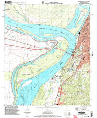 VICKSBURG WEST, MS-LA HISTORICAL MAP GEO