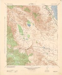 RABBIT PEAK, CA HISTORICAL MAP GEOPDF 30