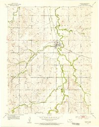 GYPSUM, KS HISTORICAL MAP GEOPDF 7.5X7.5