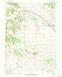 DANVERS, IL HISTORICAL MAP GEOPDF 7.5X7.