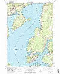 CASTINE, ME HISTORICAL MAP GEOPDF 7.5X7.