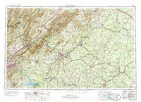 ROANOKE, VA-WV HISTORICAL MAP GEOPDF 1X2