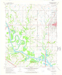 WAGONER WEST, OK HISTORICAL MAP GEOPDF 7