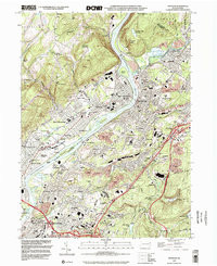 PITTSTON, PA HISTORICAL MAP GEOPDF 7.5X7