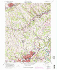 CANONSBURG, PA HISTORICAL MAP GEOPDF 7.5