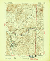 HOOSICK FALLS, NY-VT HISTORICAL MAP GEOP