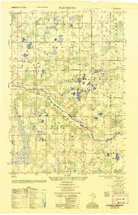 FLENSBURG, MN HISTORICAL MAP GEOPDF 7.5X