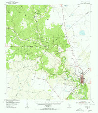 REFUGIO, TX HISTORICAL MAP GEOPDF 15X15