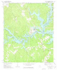 LAKE SINCLAIR WEST, GA HISTORICAL MAP GE