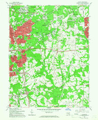LANHAM, MD HISTORICAL MAP GEOPDF 7.5X7.5