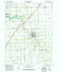 WARREN, IN HISTORICAL MAP GEOPDF 7.5X7.5