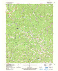 HINDMAN, KY HISTORICAL MAP GEOPDF 7.5X7.