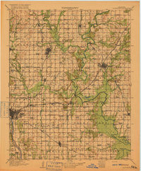 CLAREMORE, OK HISTORICAL MAP GEOPDF 30X3
