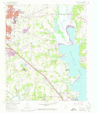 DENTON EAST, TX HISTORICAL MAP GEOPDF 7.